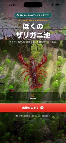 ぼくのザリガニ池 アプリ画面 9